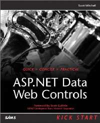 ASP.NET Data Web Controls Kick Start